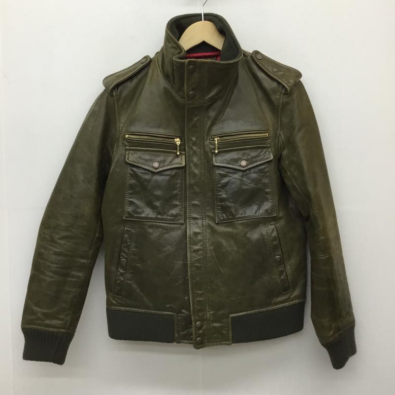 アヴィレックス AVIREX ジャケット、上着 レザージャケット 6181019 M 無地 緑 / グリーン /  メンズ USED 古着 中古 10141439