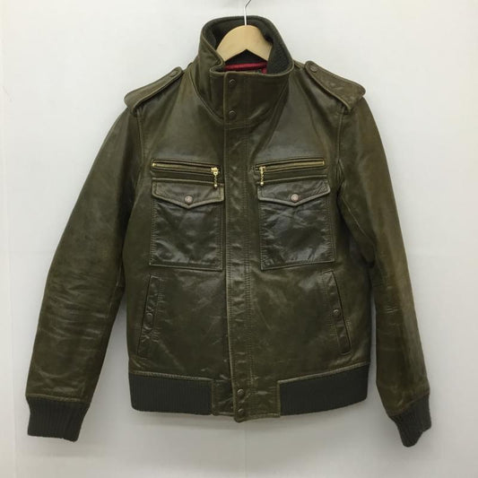 アヴィレックス AVIREX ジャケット、上着 レザージャケット 6181019 M 無地 緑 / グリーン /  メンズ USED 古着 中古 10141439