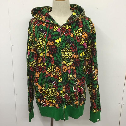 アベイシングエイプ A BATHING APE パーカー 長袖 ジップアップパーカー 長袖パーカー フード付きパーカー プリントスウェット XL プリント マルチカラー / マルチカラー /  メンズ USED 古着 中古 10107395