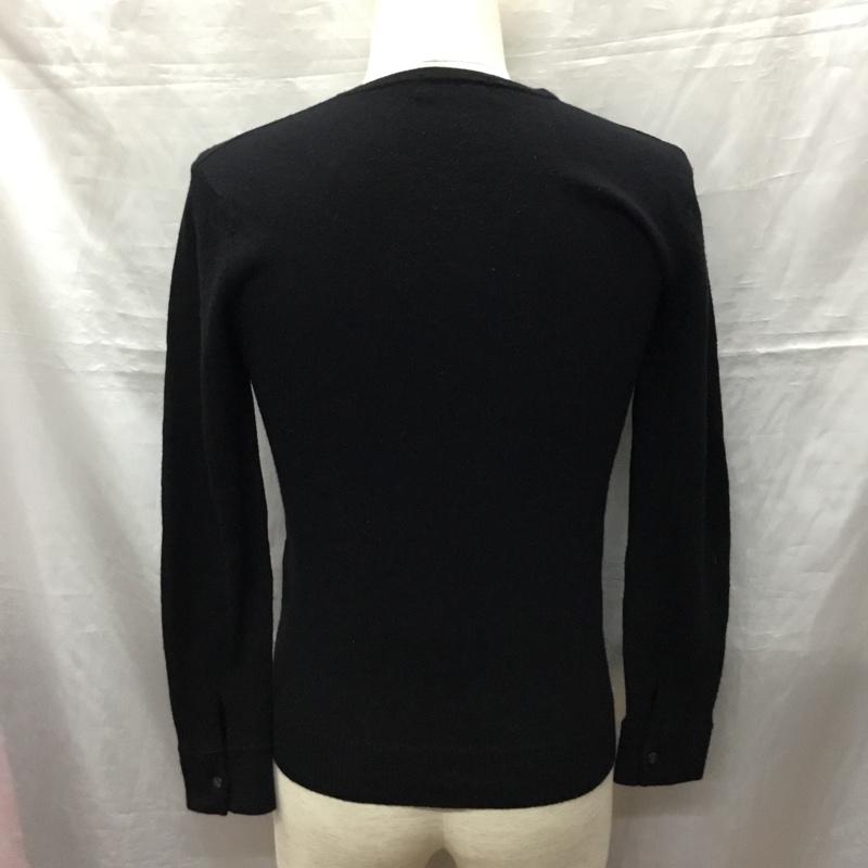 バーバリーブラックレーベル BURBERRY BLACK LABEL ニット、セーター 長袖 2 無地 黒 / ブラック /  メンズ USED 古着 中古 10121812