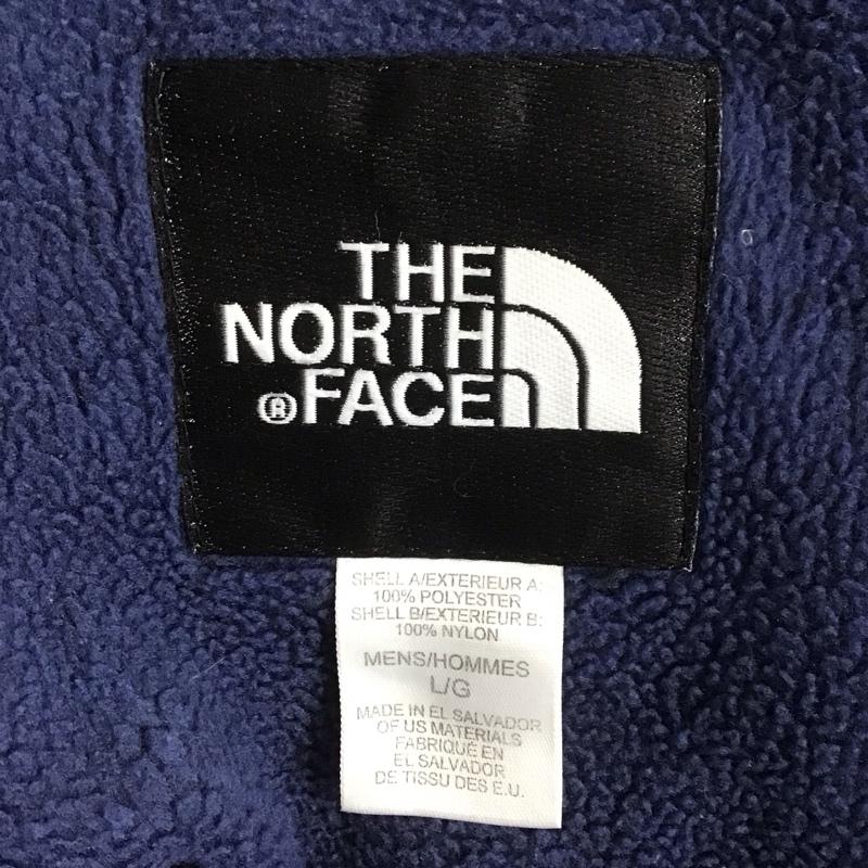 ザノースフェイス THE NORTH FACE ジャケット、上着 ジャンパー、ブルゾン フリースジャケット L ロゴ、文字 黒 / ブラック / X 紺 / ネイビー /  メンズ USED 古着 中古 10124517