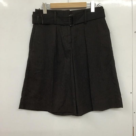 ザラ ZARA パンツ ショートパンツ ハーフパンツ S ストライプ 茶 / ブラウン /  レディース USED 古着 中古 10140009