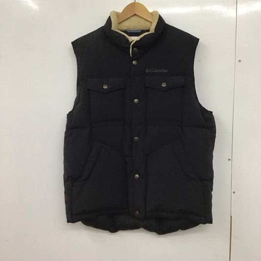 コロンビア Columbia ベスト ベスト ダウンベスト L 無地 黒 / ブラック /  メンズ USED 古着 中古 10134849