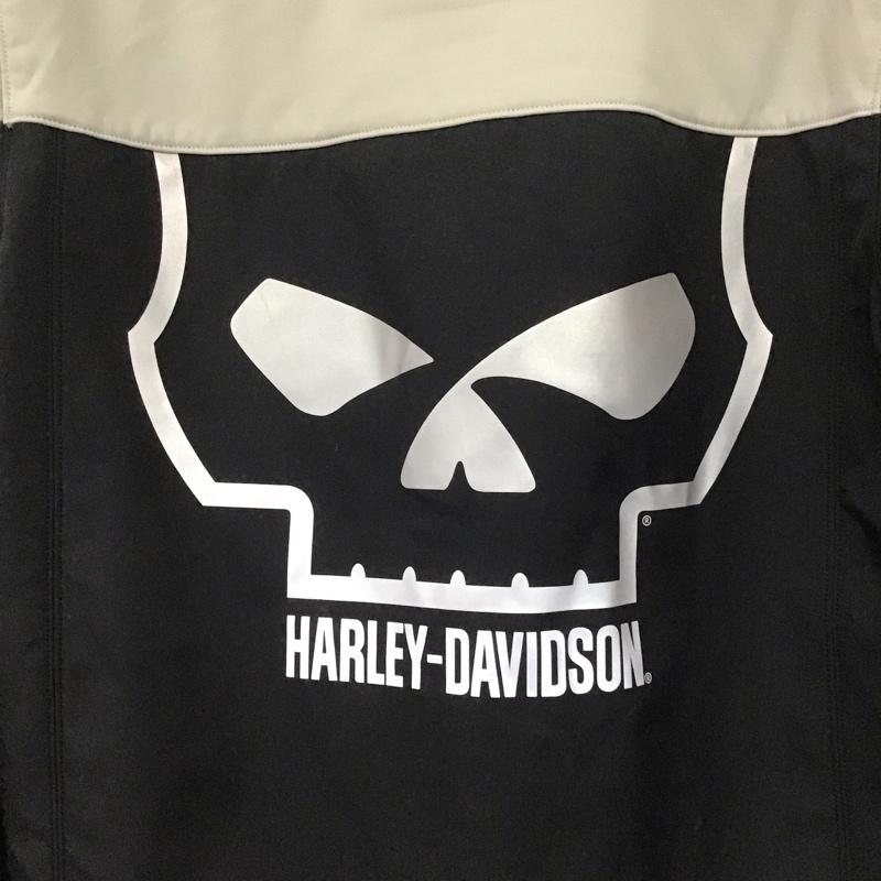 ハーレーダビッドソン Harley-Davidson ジャケット、上着 ジャケット、ブレザー 97413-25vm ウィリーGスカルレぺレントソフトシェルジャケット アウター M プリント 黒 / ブラック / X 灰 / グレー /  メンズ USED 古着 中古 10138186