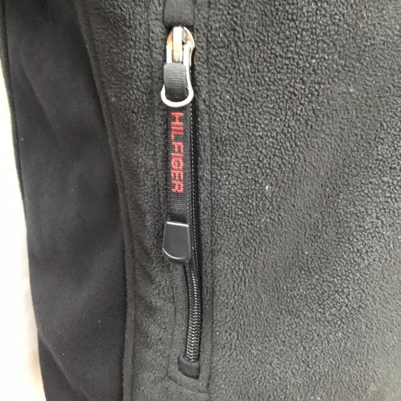 トミーヒルフィガー TOMMY HILFIGER ジャケット、上着 ジャケット、ブレザー ジップアップジャケット フリースジャケット アウター S ロゴ、文字 黒 / ブラック /  メンズ USED 古着 中古 10119423
