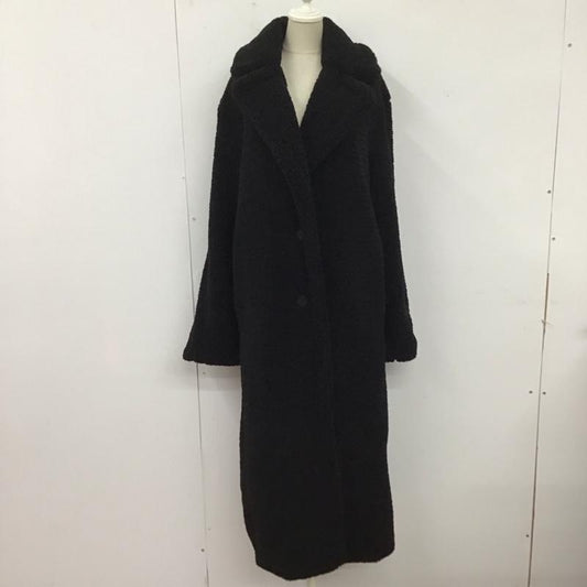 ザラ ZARA コート コート一般 長袖ジャケット カラージャケット 前ボタン ロングコート XS 無地 黒 / ブラック /  レディース USED 古着 中古 10124343