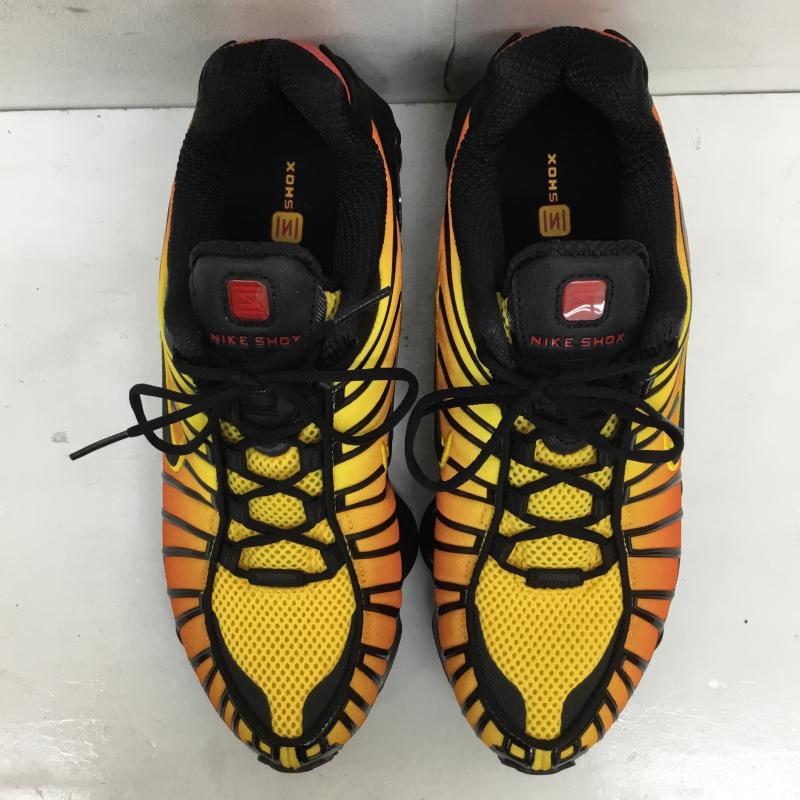 ナイキ NIKE スニーカー スニーカー AV3595-004 Shox TL Sunrise 26.0cm ロゴ、文字 黒 / ブラック / X 赤 / レッド /  メンズ USED 古着 中古 10133949