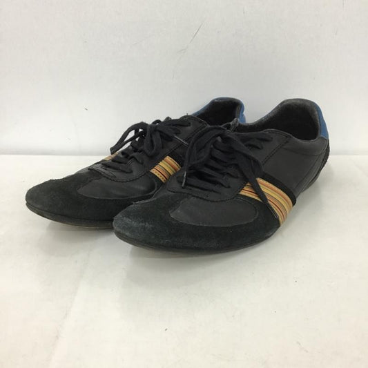 ポールスミス Paul Smith スニーカー スニーカー S7JDA298SFG 7 シグネチャーストライプ ロゴ、文字 黒 / ブラック / X 青 / ブルー /  メンズ USED 古着 中古 10147128