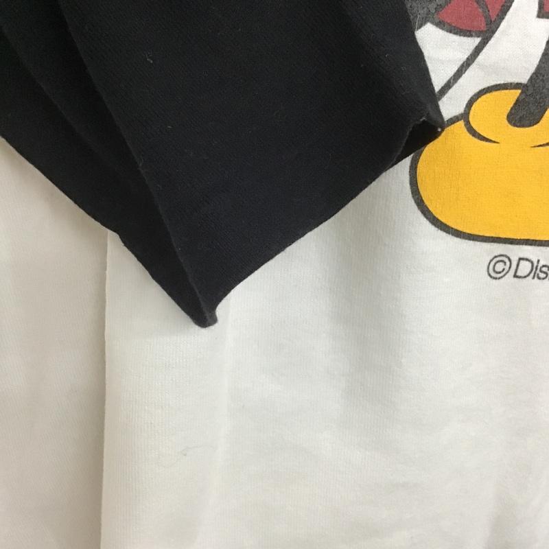 ビームス ハート BEAMS HEART カットソー 七分袖 ラグラン ミッキー ディズニー プリント 白 / ホワイト /  レディース USED 古着 中古 10106167