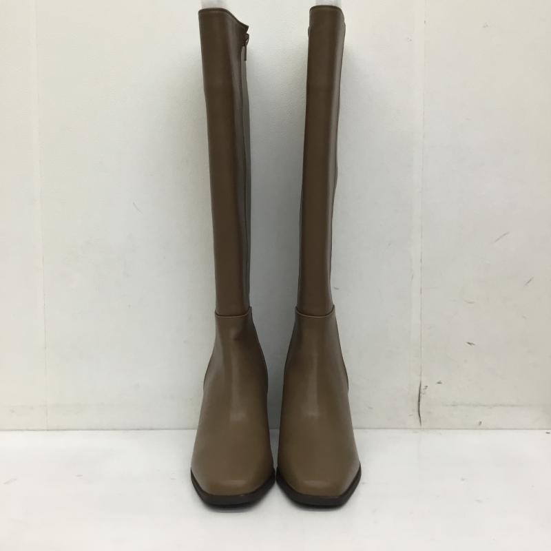 ダズリン dazzlin ブーツ ロングブーツ スクエアトウロングブーツ M 無地 茶 / ブラウン /  レディース USED 古着 中古 10143318