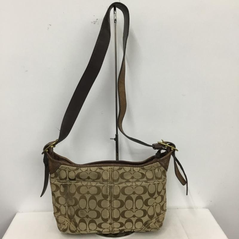 コーチ COACH ショルダーバッグ ショルダーバッグ J0885-12594 シグネチャー 総柄 ベージュ / ベージュ /  レディース USED 古着 中古 10151226