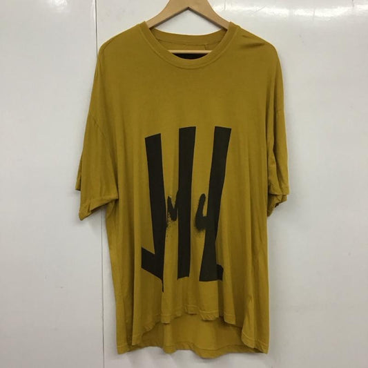 ニルズ NILoS Tシャツ 半袖 半袖カットソー プリントTシャツ クルーネックカットソー 1 ロゴ、文字 黄 / イエロー /  メンズ USED 古着 中古 10131549