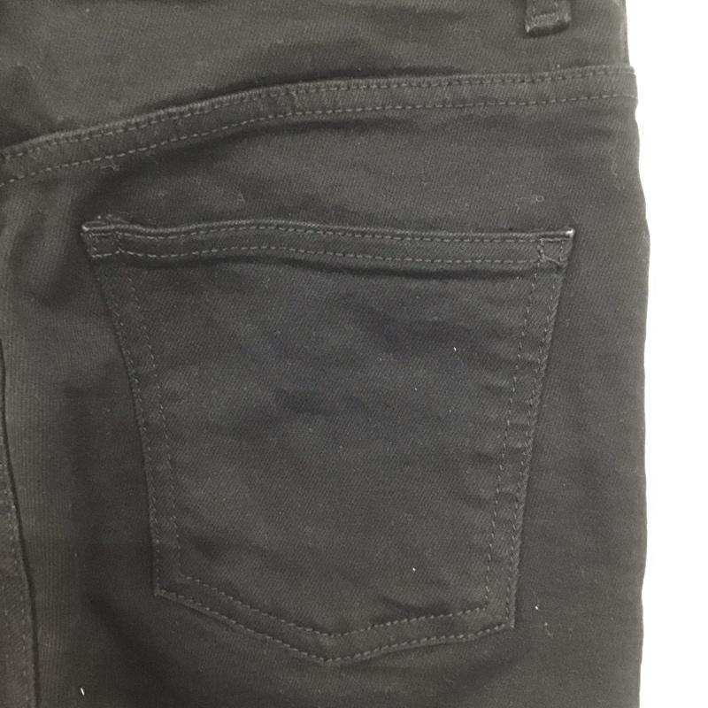 ザラ ZARA パンツ デニム、ジーンズ 3643 018 800 カットオフ ストレッチ 無地 黒 / ブラック /  レディース USED 古着 中古 10142009