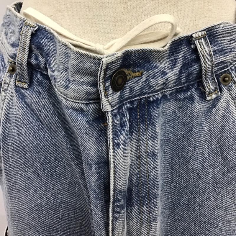 フリークスストア FREAK S STORE パンツ デニム、ジーンズ 1142248903702 ダブルニーデニム カーヴィーパンツ M 無地 青 / ブルー /  レディース USED 古着 中古 10118707