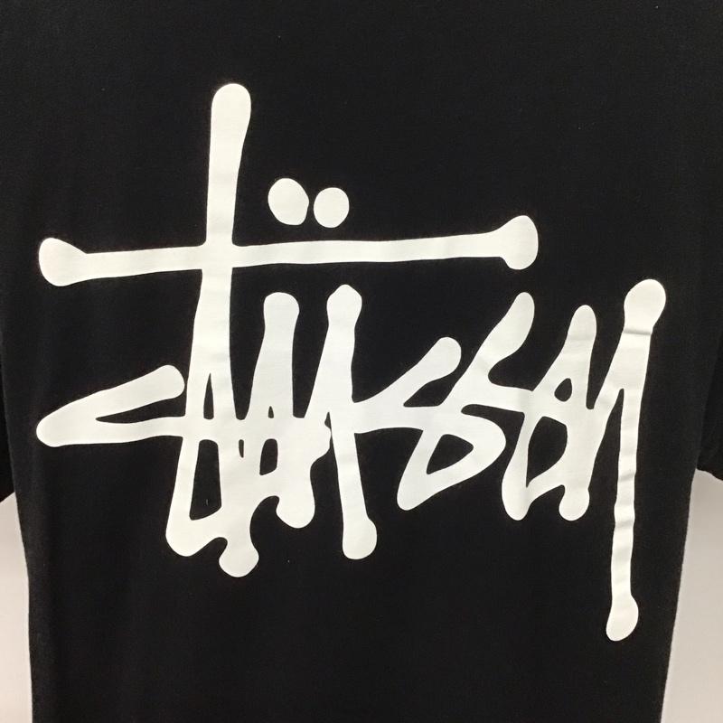 ステューシー STUSSY Tシャツ 半袖 半袖カットソー プリントTシャツ クルーネックカットソー L プリント 黒 / ブラック /  メンズ USED 古着 中古 10127151