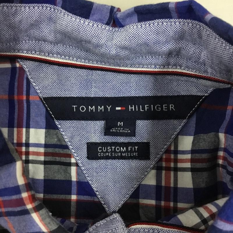 トミーヒルフィガー TOMMY HILFIGER シャツ、ブラウス 長袖 コットン ボタンダウン M チェック 青 / ブルー /  メンズ USED 古着 中古 10116098