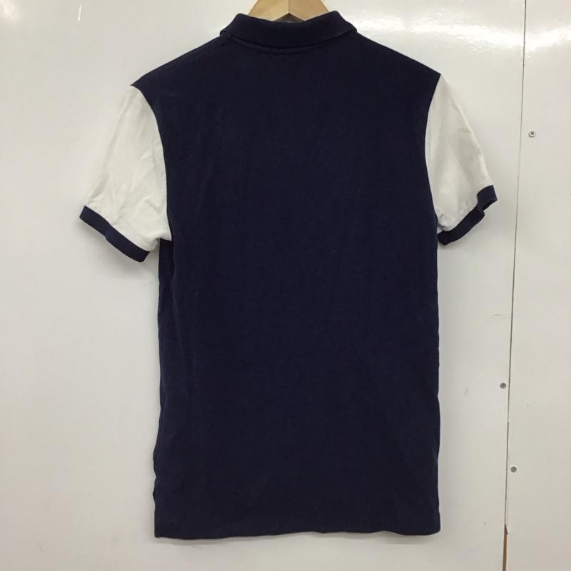 ポロラルフローレン POLO RALPH LAUREN ポロシャツ 半袖 半袖ポロシャツ カラーシャツ 半袖カットソー XS ロゴ、文字 白 / ホワイト / X 紺 / ネイビー /  メンズ USED 古着 中古 10150886