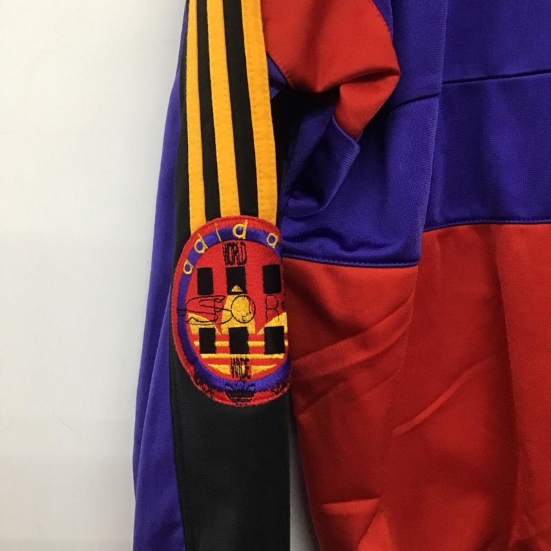 アディダス adidas ジャケット、上着 ジャケット、ブレザー プルオーバージャケット アウター ジップアップネック スポーツウェア ロゴ、文字 マルチカラー / マルチカラー /  メンズ USED 古着 中古 10142935