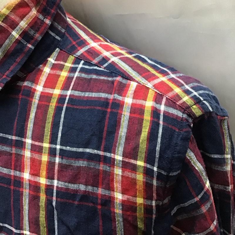 グローバルワーク GLOBAL WORK シャツ、ブラウス 長袖 GW021502NP フレンチリネン S チェック メンズ USED 古着 中古 10116835