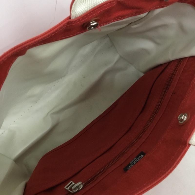 ポーターガール PORTERGIRL トートバッグ トートバッグ ロゴ、文字 赤 / レッド /  レディース USED 古着 中古 10148467