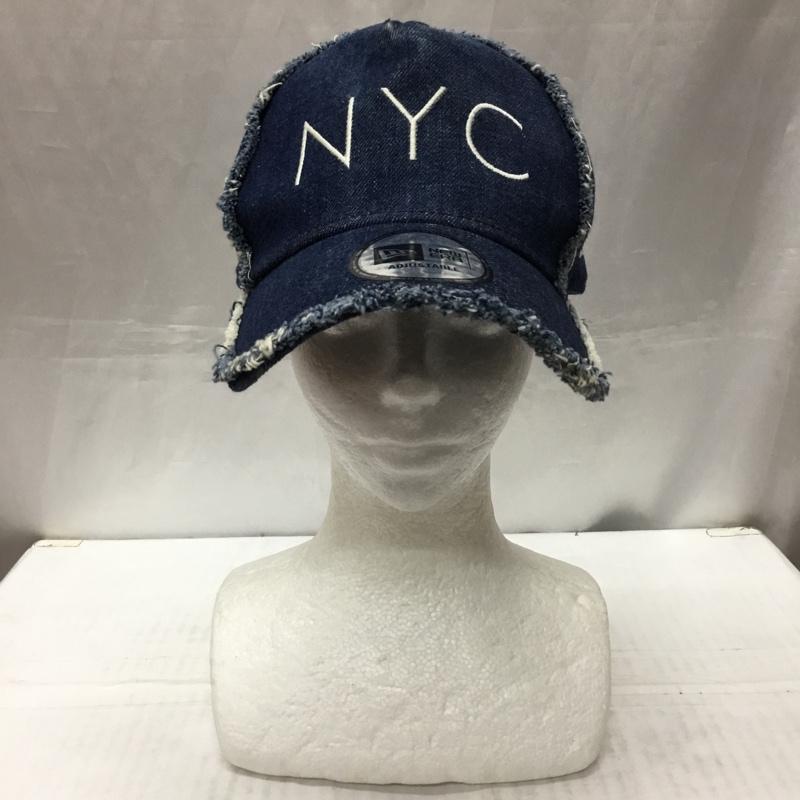 ニューエラ NEW ERA 帽子 キャップ デニム NYC ロゴ、文字 インディゴ / インディゴ /  メンズ USED 古着 中古 10112540