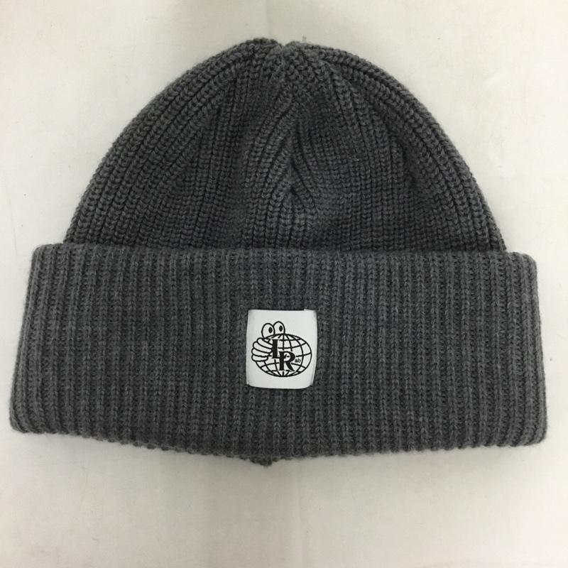 ラストリゾートエービー Last Resort AB 帽子 ニット帽 LR DOUBLE FOLD MERINO BEANIE ロゴ、文字 灰 / グレー /  メンズ USED 古着 中古 10131362