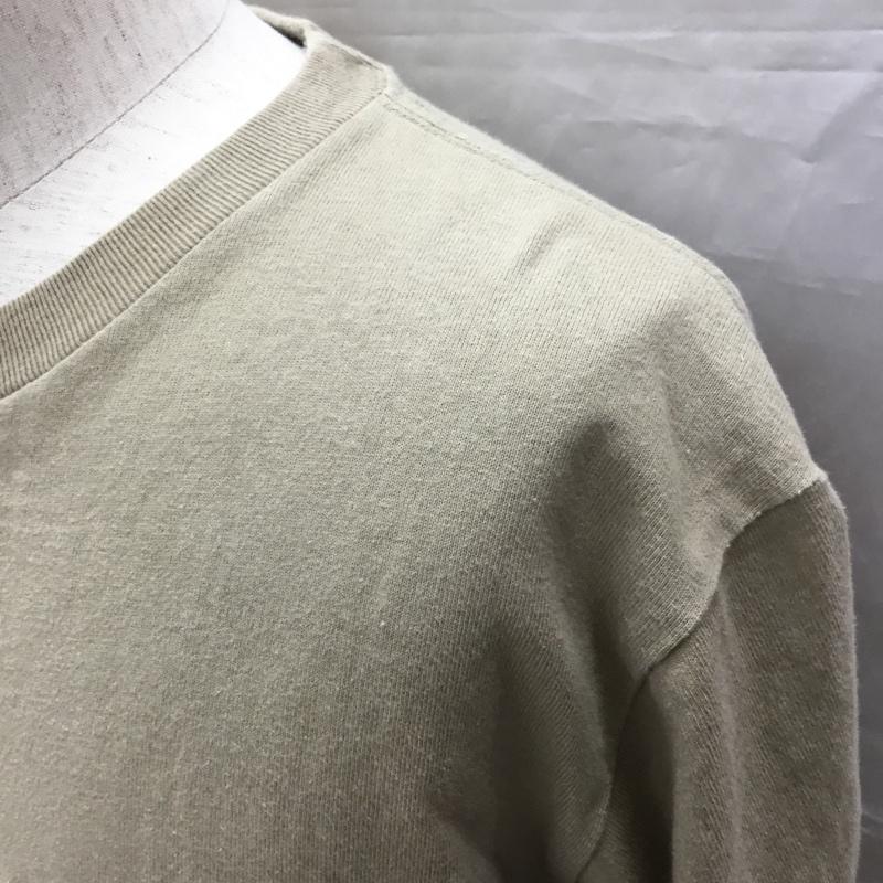 ベンデイビス BEN DAVIS Tシャツ 半袖 半袖カットソー プリントTシャツ クルーネックカットソー L ロゴ、文字 ベージュ / ベージュ /  メンズ USED 古着 中古 10113293