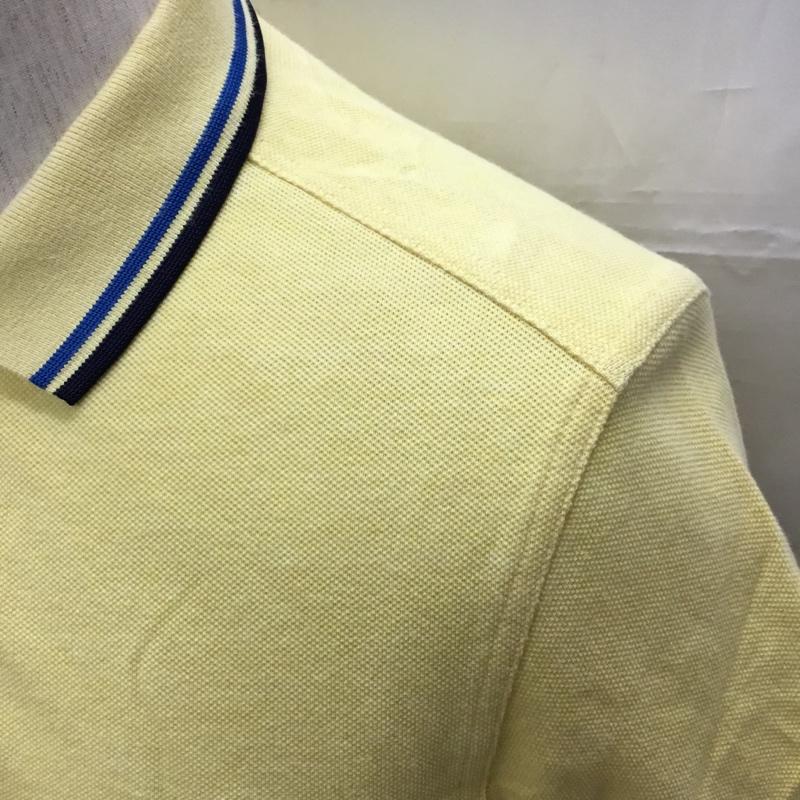 フレッドペリー FRED PERRY ポロシャツ 半袖 半袖ポロシャツ カラーシャツ 半袖カットソー S ロゴ、文字 黄 / イエロー /  メンズ USED 古着 中古 10109282