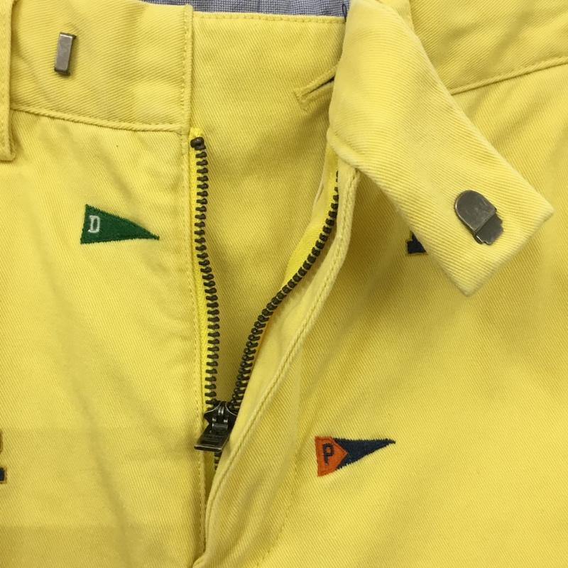 ラグビー RUGBY パンツ チノパン チノパン カジュアルパンツ ワイドパンツ ストレートパンツ 28インチ ロゴ、文字 黄 / イエロー /  メンズ USED 古着 中古 10120947