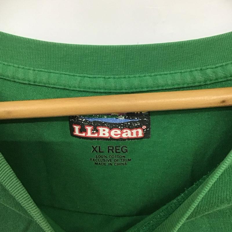 エルエルビーン L.L.Bean Tシャツ 半袖 XL 無地 X プリント 緑 / グリーン /  メンズ USED 古着 中古 10134618