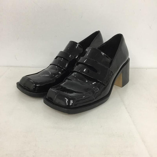 ザラ ZARA ローファー ローファー 1209 810 040 ヒール スクエアトゥ EU38 無地 黒 / ブラック /  レディース USED 古着 中古 10138336