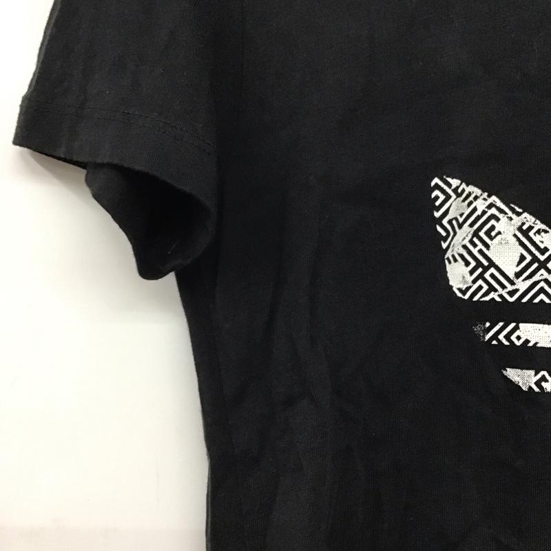 アディダス adidas Tシャツ 半袖 プリント 黒 / ブラック /  レディース USED 古着 中古 10144585