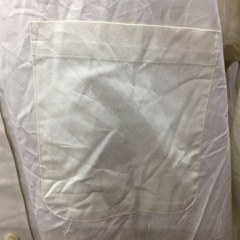 チャップス CHAPS シャツ、ブラウス 長袖 ボタンダウン M 無地 アイボリー / アイボリー /  メンズ USED 古着 中古 10116089