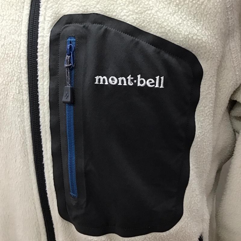 モンベル mont-bell ジャケット、上着 ジャンパー、ブルゾン 1106591 フリースクリマプラス100ジャケット ジップアップジャケット M ロゴ、文字 白 / ホワイト /  メンズ USED 古着 中古 10116260