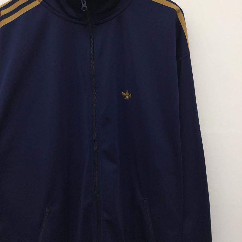アディダス adidas ジャケット、上着 ジャケット、ブレザー JD5268 トラックジャケット XL ロゴ、文字 紺 / ネイビー /  メンズ USED 古着 中古 10133855