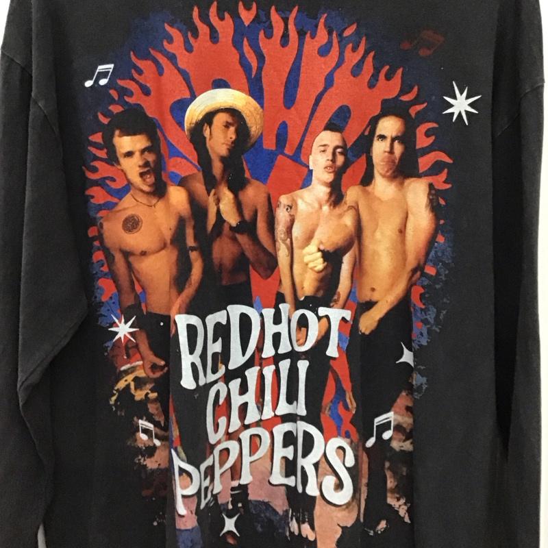 リザレクション RESURRECTION カットソー 長袖 長袖カットソー プリントカットソー クルーネック バンドTシャツ XL プリント ダークグレー / ダークグレー /  メンズ USED 古着 中古 10150418