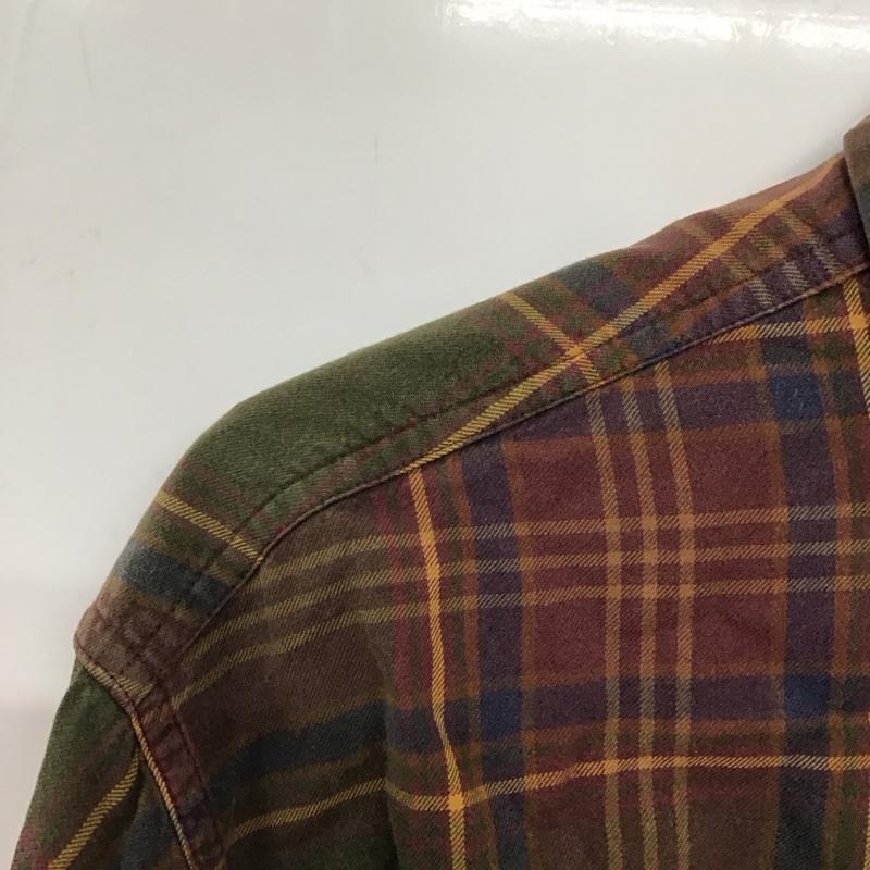 古着 USED シャツ、ブラウス 長袖 長袖シャツ チェックシャツ カラーシャツ ボタンダウンシャツ L チェック マルチカラー / マルチカラー /  メンズ USED 古着 中古 10134892