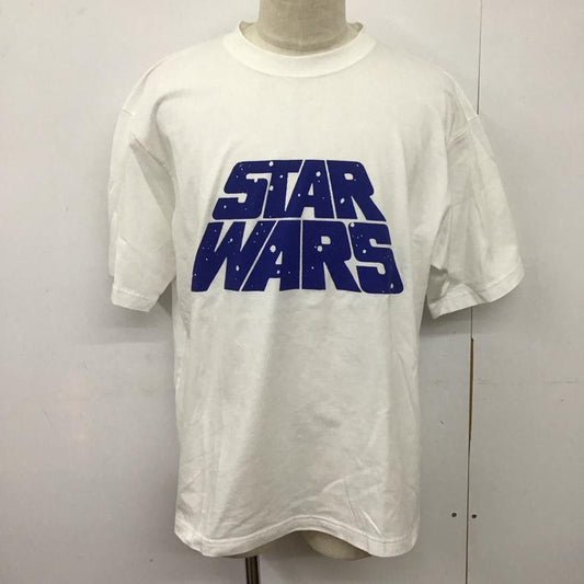 ユニクロ UNIQLO Tシャツ 半袖 341-473124 プリントTシャツ 半袖カットソー クルーネックカットソー XL ロゴ、文字 白 / ホワイト /  メンズ USED 古着 中古 10126530