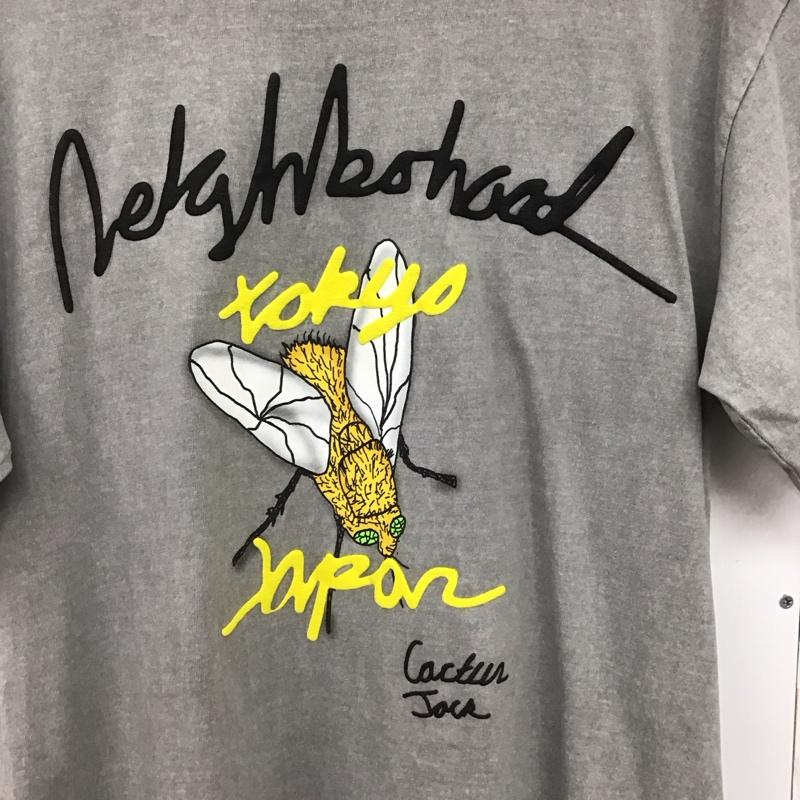 ネイバーフッド NEIGHBORHOOD Tシャツ 半袖 半袖カットソー プリントTシャツ クルーネックカットソー cactusjack L プリント 灰 / グレー /  メンズ USED 古着 中古 10140965