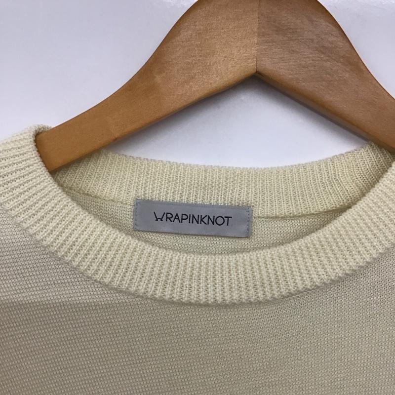 ラッピンノット WRAPINKNOT ニット、セーター 長袖 2 無地 白 / ホワイト /  メンズ USED 古着 中古 10141193
