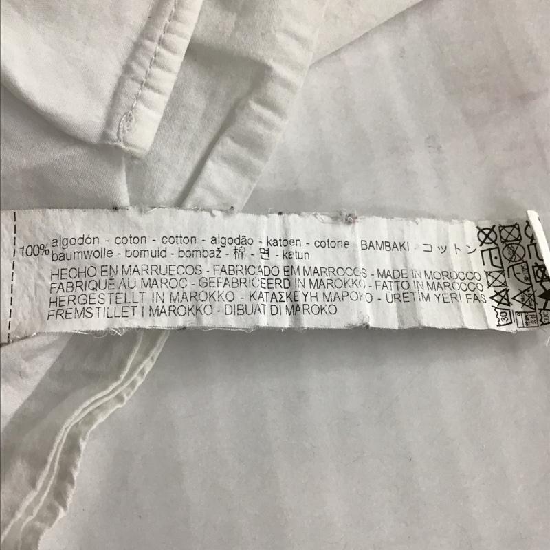 ザラ ZARA TRAFALUC シャツ、ブラウス 長袖 長袖シャツ カラーカジュアルシャツ パフスリーブカットソー M 無地 白 / ホワイト /  レディース USED 古着 中古 10105946