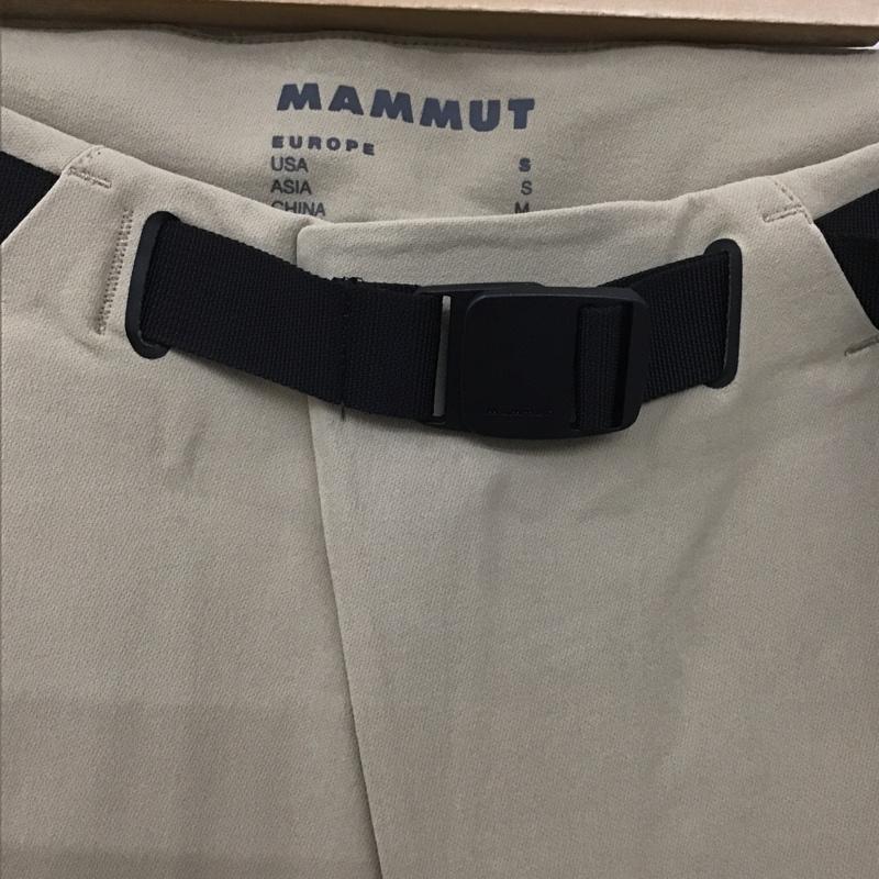 マムート Mammut ボトムス ボトムス 1021-00171 ヤドキンソフトシェルパンツアジアンフィット アウトドアロングパンツ S ロゴ、文字 ベージュ / ベージュ /  レディース USED 古着 中古 10106230