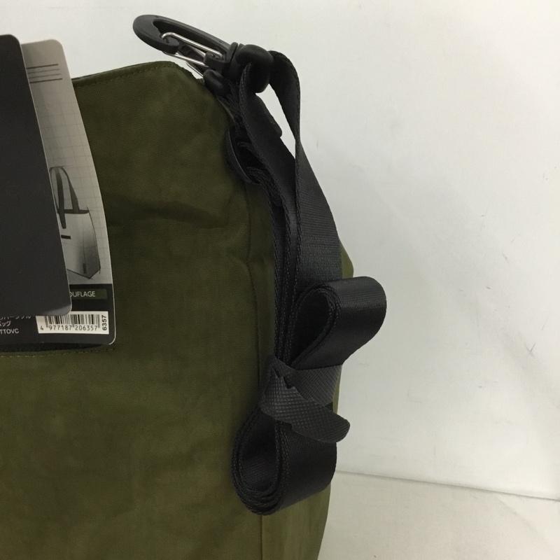 古着 USED トートバッグ トートバッグ LUXXE リバーシブル カメラトートバッグ オリーブ カモフラ タグ付き カモフラージュ柄・迷彩 X 無地 マルチカラー / マルチカラー /  メンズ USED 古着 中古 10145229