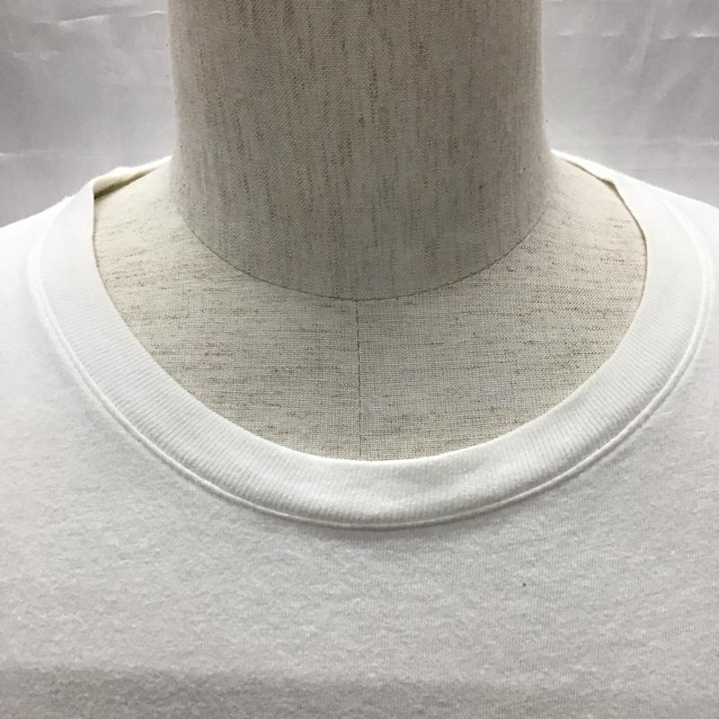 チャンピオン Champion Tシャツ 半袖 クルーネック L ロゴ、文字 白 / ホワイト /  メンズ USED 古着 中古 10117026