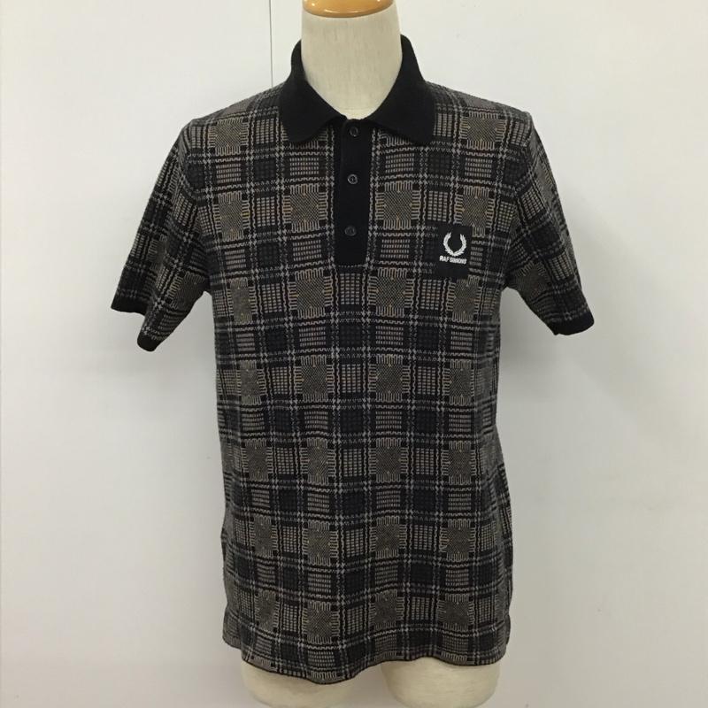 フレッドペリー FRED PERRY ポロシャツ 半袖 半袖ポロシャツ ラフシモンズ コラボ 半袖カットソー チェックポロシャツ 38 チェック マルチカラー / マルチカラー /  メンズ USED 古着 中古 10109815