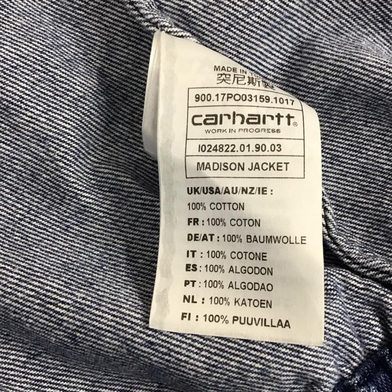 カーハート Carhartt ジャケット、上着 ジャケット、ブレザー I024882 madison jacket デニム マディソンジャケット M ワンポイント 青 / ブルー /  メンズ USED 古着 中古 10121311