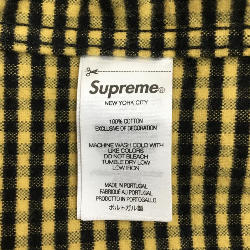 シュプリーム Supreme シャツ、ブラウス 長袖 24AW loose fit flannel oxford shirt M チェック 黒 / ブラック / X 黄 / イエロー /  メンズ USED 古着 中古 10123110