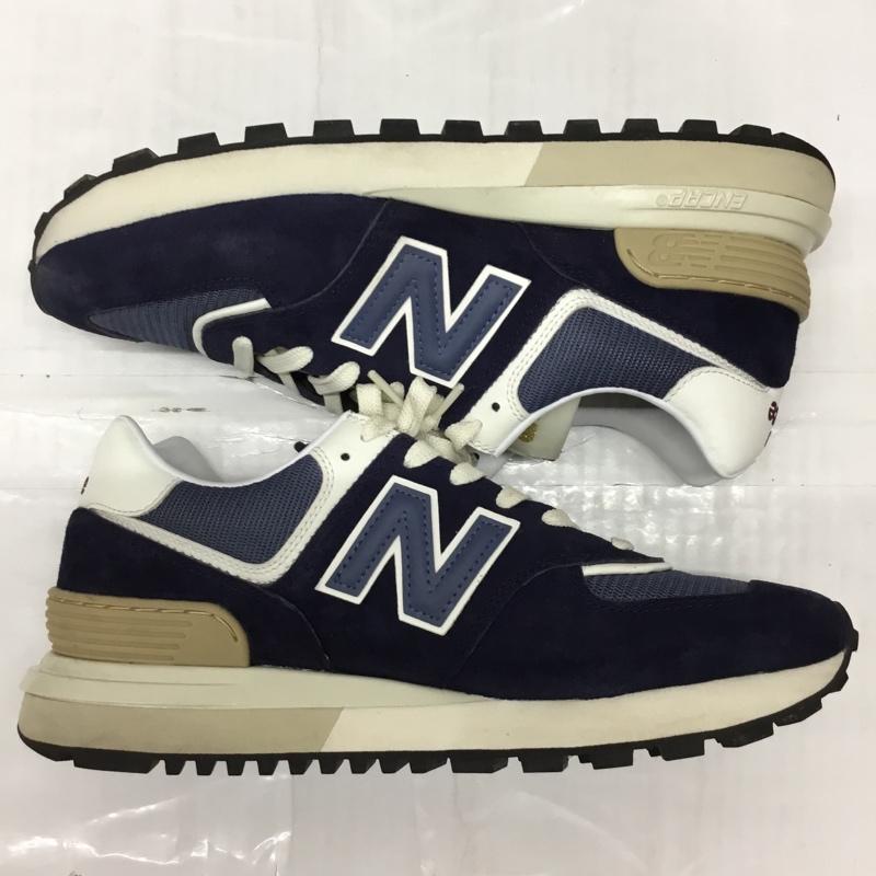 ニューバランス New Balance スニーカー スニーカー U574LGBB 27cm 27.0cm ロゴ、文字 紺 / ネイビー / X 白 / ホワイト /  メンズ USED 古着 中古 10117622