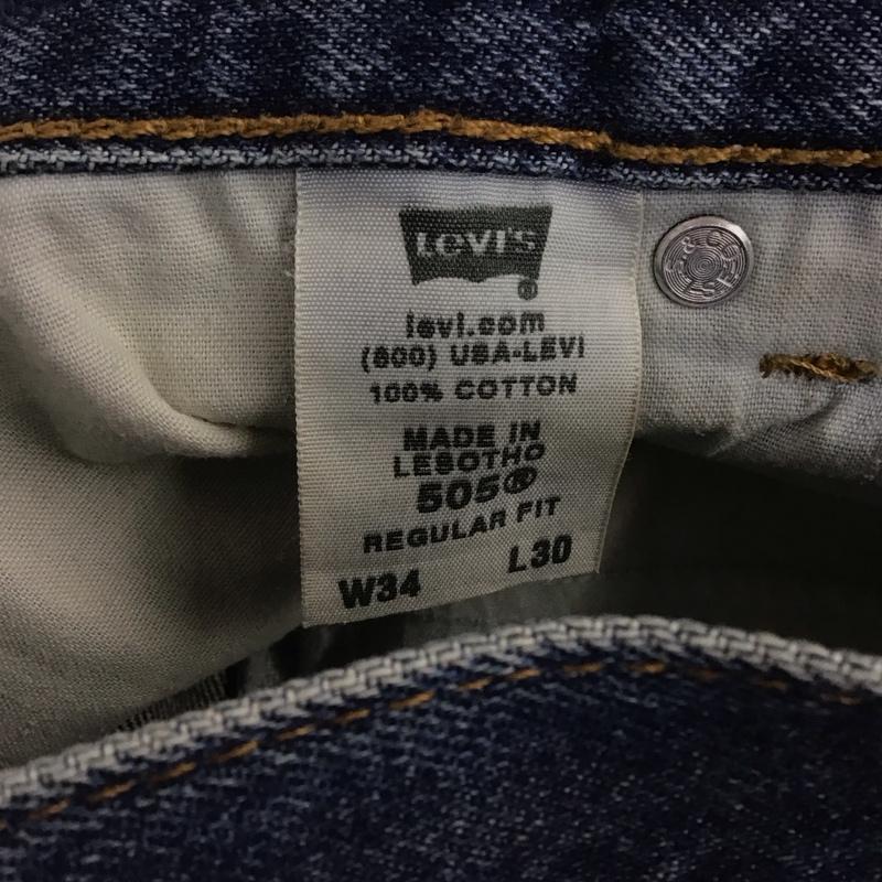 リーバイストラウスアンドコー Levi Strauss & co. パンツ デニム、ジーンズ デニムパンツ ワイドパンツ カジュアルパンツ 34インチ 無地 インディゴ / インディゴ /  メンズ USED 古着 中古 10146101