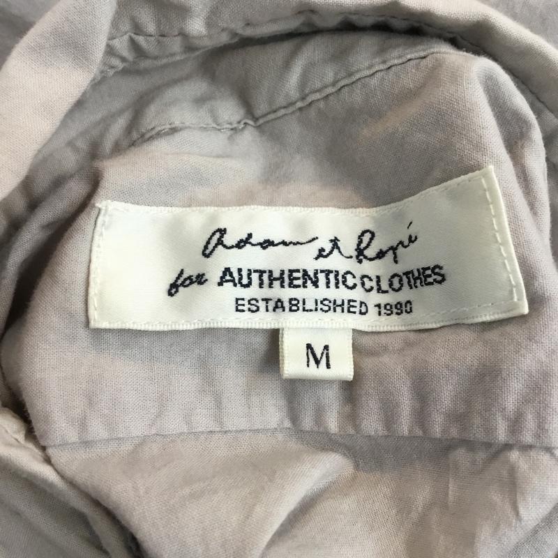 アダムエロペ ADAM ET ROPE  シャツ、ブラウス 七分袖 M 無地 チャコールグレー / チャコールグレー /  メンズ USED 古着 中古 10046700